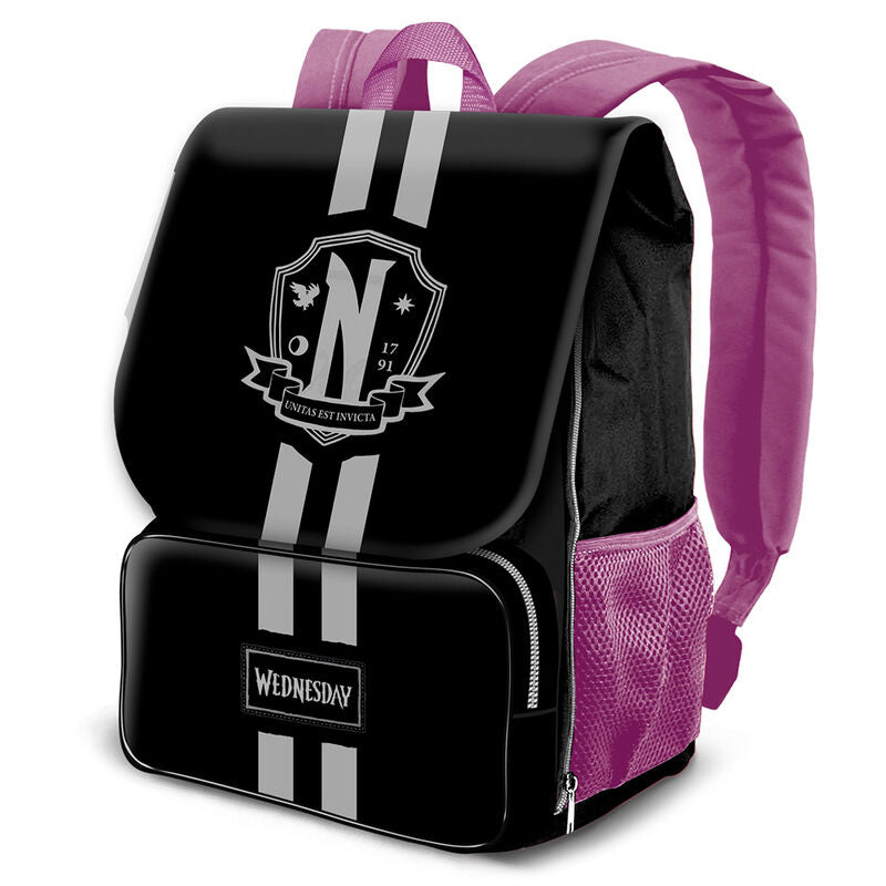 Wednesday School flap backpack 45cm