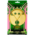 Wicked Elphaba necklace + earrings set