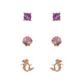 Disney The Little Mermaid Set 3 pairs of earrings