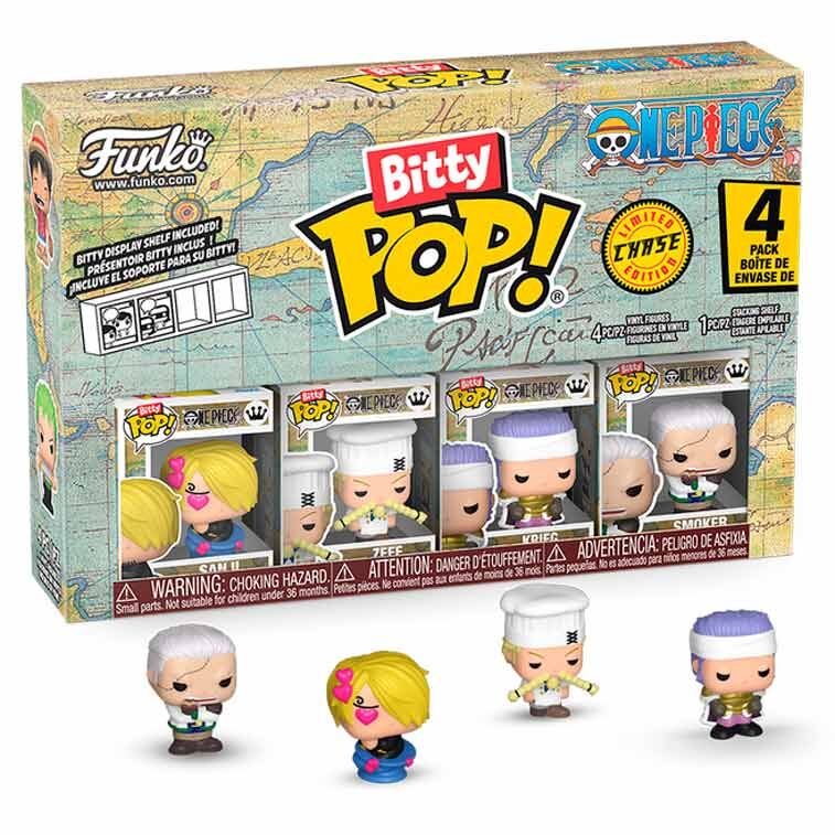 Blister 4 figures Bitty POP One Piece Sanji