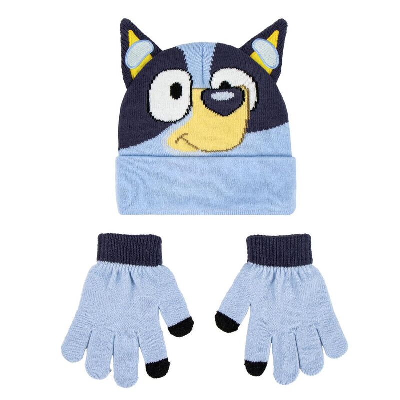 Bluey hat and gloves set